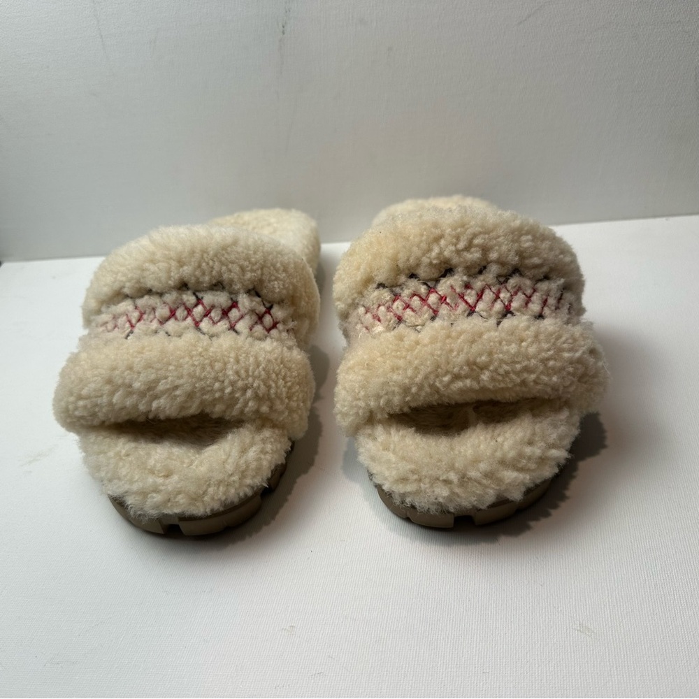 UGG Cream and Red Women's Slippers
